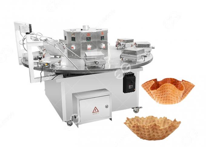 Máquina da bacia do waffle do gelado