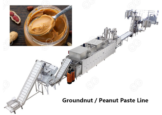 China linha de produção completa manteiga da pasta do amendoim de 500 kg/h do amendoim que faz a máquina fornecedor