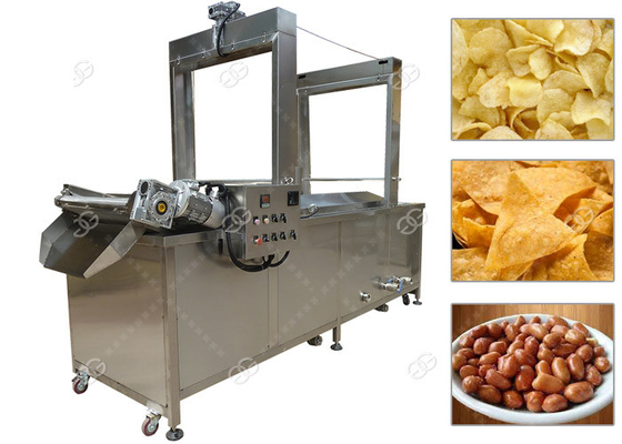 China Petiscos automatizados que fritam a máquina, máquina contínua da frigideira do transporte de microplaquetas do milho fornecedor