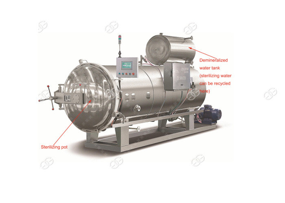 China Máquina contínua 1700*1000*2400mm automático da esterilização da garrafa de vidro da circulação fornecedor