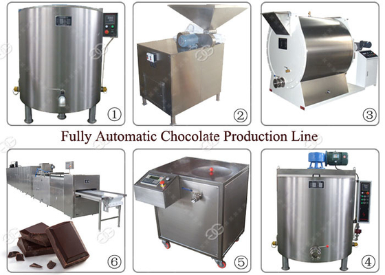 China Linha de produção industrial totalmente automático do chocolate do moedor da manteiga de porca que faz a máquina fornecedor