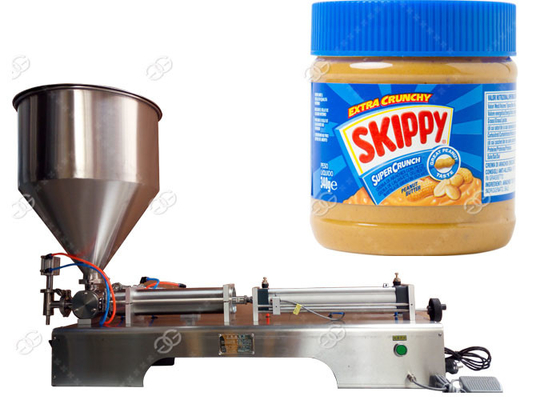 China Máquina de enchimento semiautomática do frasco da manteiga de amendoim da máquina do acondicionamento de alimentos fornecedor