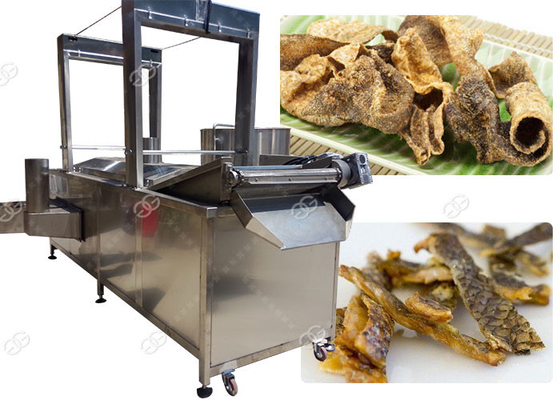 China Os peixes friáveis descascam as batatas fritas que fritam o tipo de gás 100 da máquina - a capacidade 200kg/H fornecedor