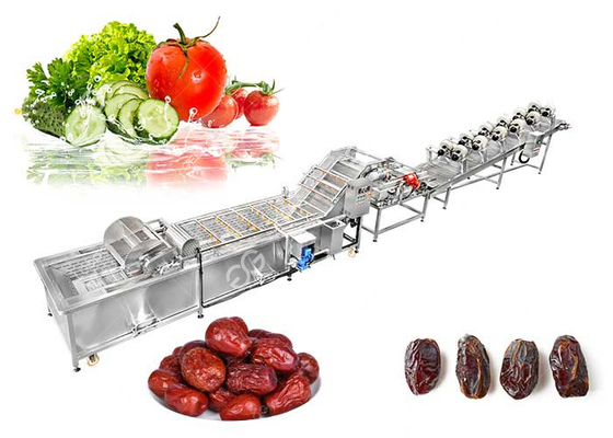 China Máquina de lavar vegetal Multifunction do fruto que classifica o processamento e linha de secagem do ar fornecedor