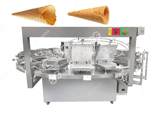 China Máquina do cozimento do cone de gelado 19KW/cone automático do waffle que faz a máquina Paquistão fornecedor