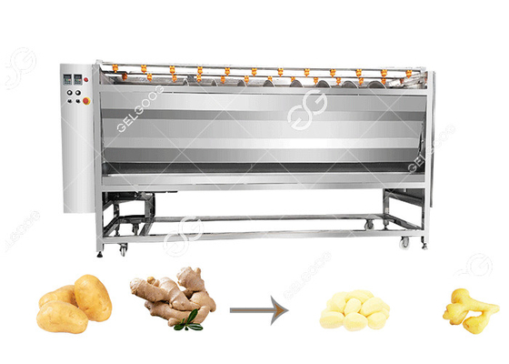 China 200-3000kg/T batata comercial customizável Ginger Cleaning And Peeling Machine com preço de fábrica fornecedor