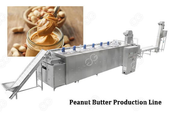 China Linha de processamento industrial da manteiga de amendoim do moedor da manteiga de porca de 500 quilogramas totalmente automático fornecedor