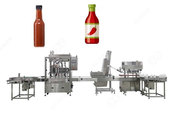 China Máquina Chili Paste Filling Line de Min Industrial Chili Sauce Filling de 20 garrafas fornecedor
