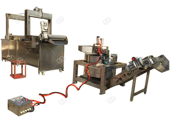 A máquina automática industrial da frigideira para o amendoim fritou ervilhas, desidratação Deoiler 200 quilogramas/H fornecedor