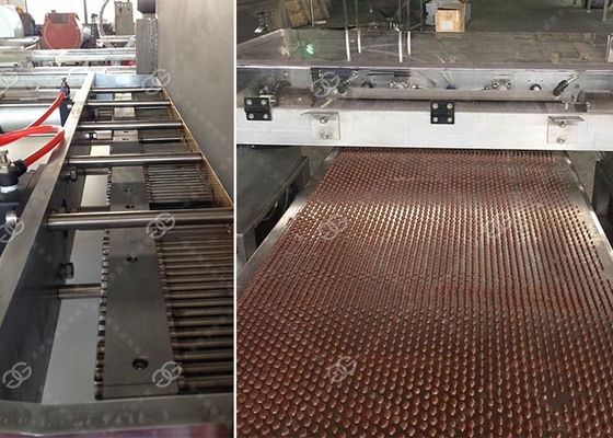 0,1 -5 pedaços de chocolate industriais do moedor da manteiga de porca de G que depositam fazendo a máquina fornecedor