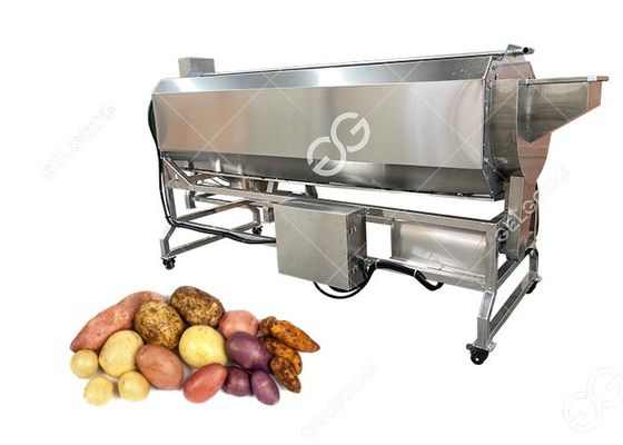 Arruela industrial automática completa Peeler do gengibre da cenoura da máquina da lavagem e de casca da batata